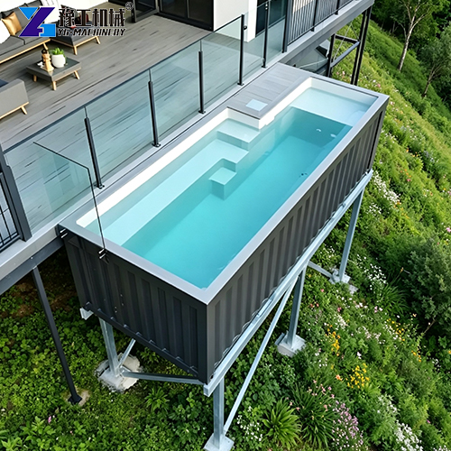 40ft shipping container pool application