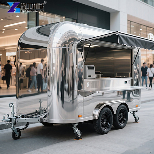 durable stainless steel food trailer