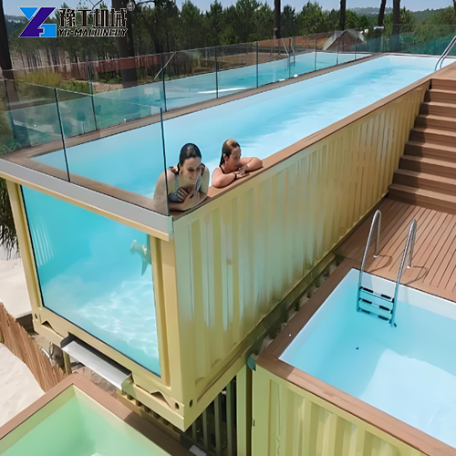 pools made out of shipping containers