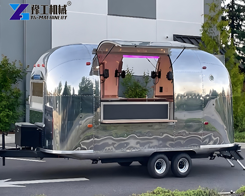 stainless steel pull behind food trailer