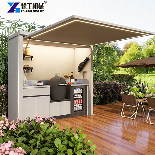 compact outdoor kitchen