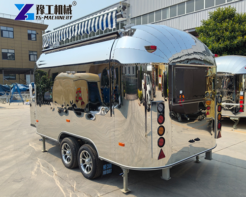 stainless steel commercial food trailer