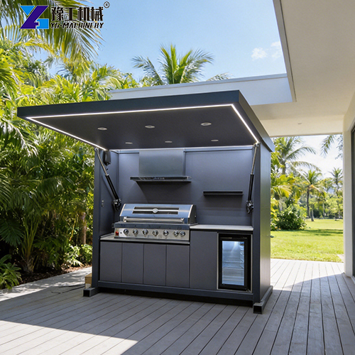 small backyard kitchen