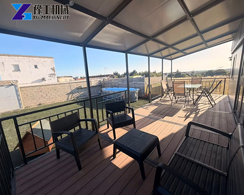 rendering of terrace in portable container house
