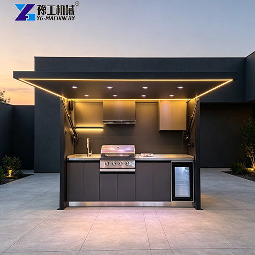 practical outdoor modern kitchen